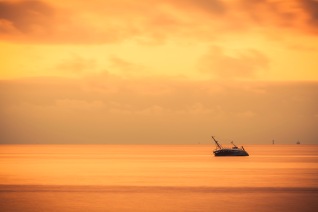 Beached Trawler - Fine Art Photographer - Houston - Mabry Campbell