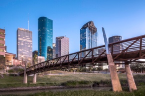 Houston-Skyline-and-Buffalo-Bayou-Pedestrian-Bridge-Mabry-Campbell
