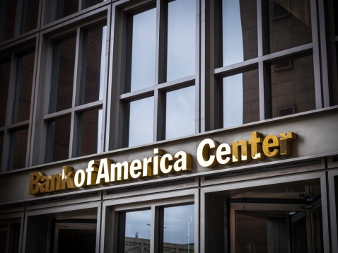 Bank of America Center Sign